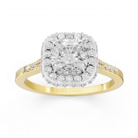 Cushion cut center diamond - White Head