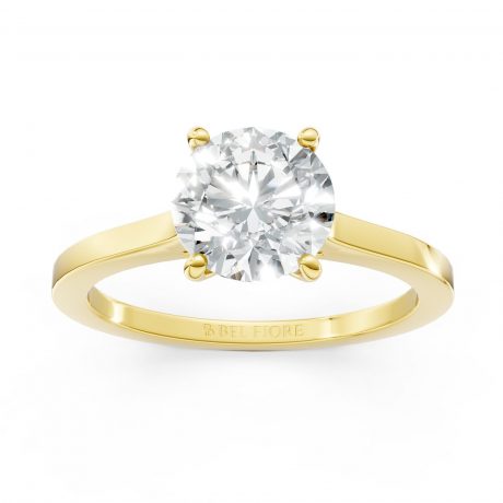 Round Diamond Engagement Rings – Yellow Gold
