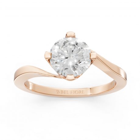 Round brilliant diamond -Rose Gold