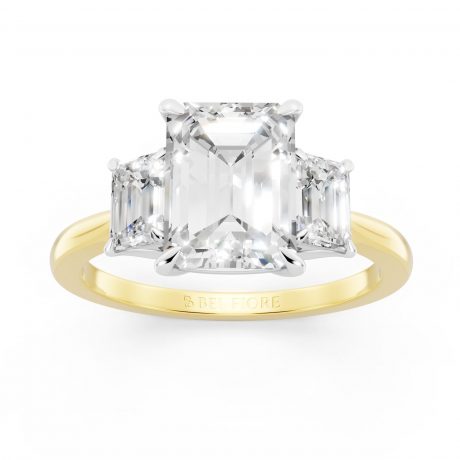 Vivid emerald cut diamond- White Head