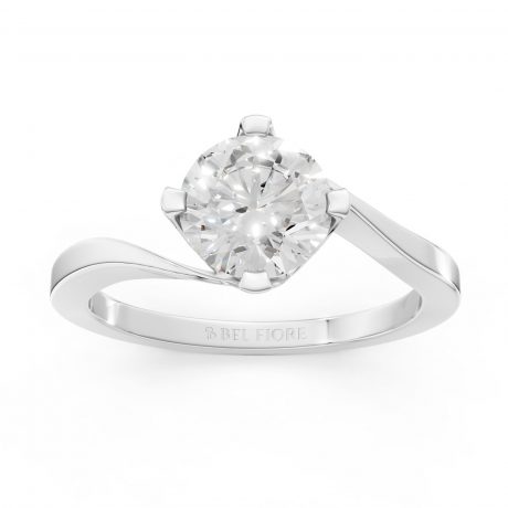 Round brilliant diamond -White Gold