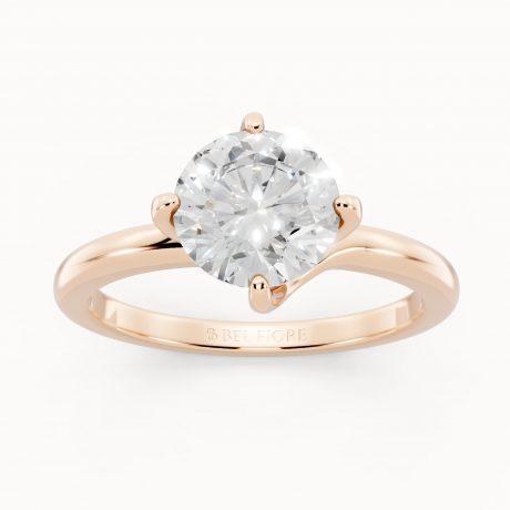 Round Solitaire Diamond - Rose Gold