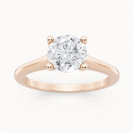Solitaire style diamond ring -Rose Gold