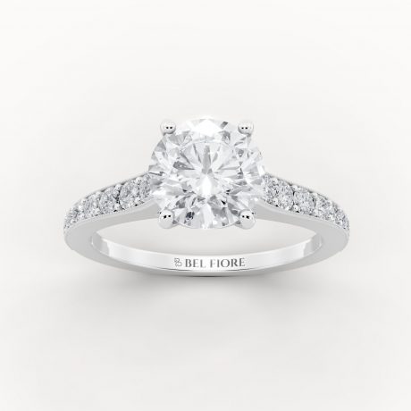 Brilliant round cut diamond -White Gold