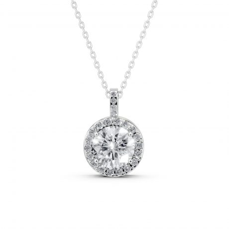 round-halo-diamond-pendant